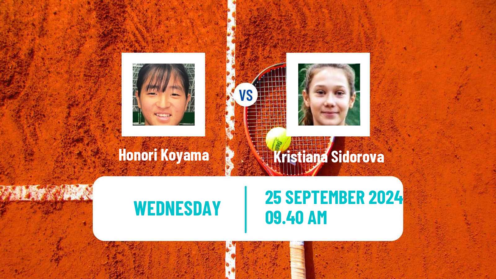Tennis ITF W15 Sharm Elsheikh 11 Women Honori Koyama - Kristiana Sidorova