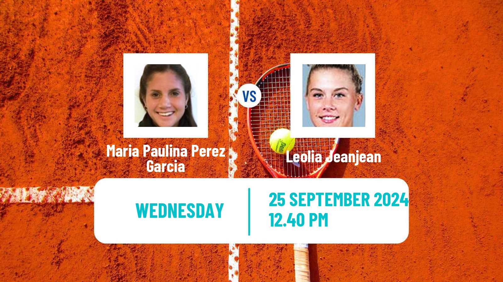 Tennis ITF W50 Pilar Women Maria Paulina Perez Garcia - Leolia Jeanjean