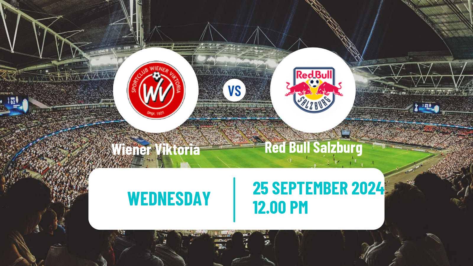 Soccer Austrian OFB Cup Wiener Viktoria - Red Bull Salzburg