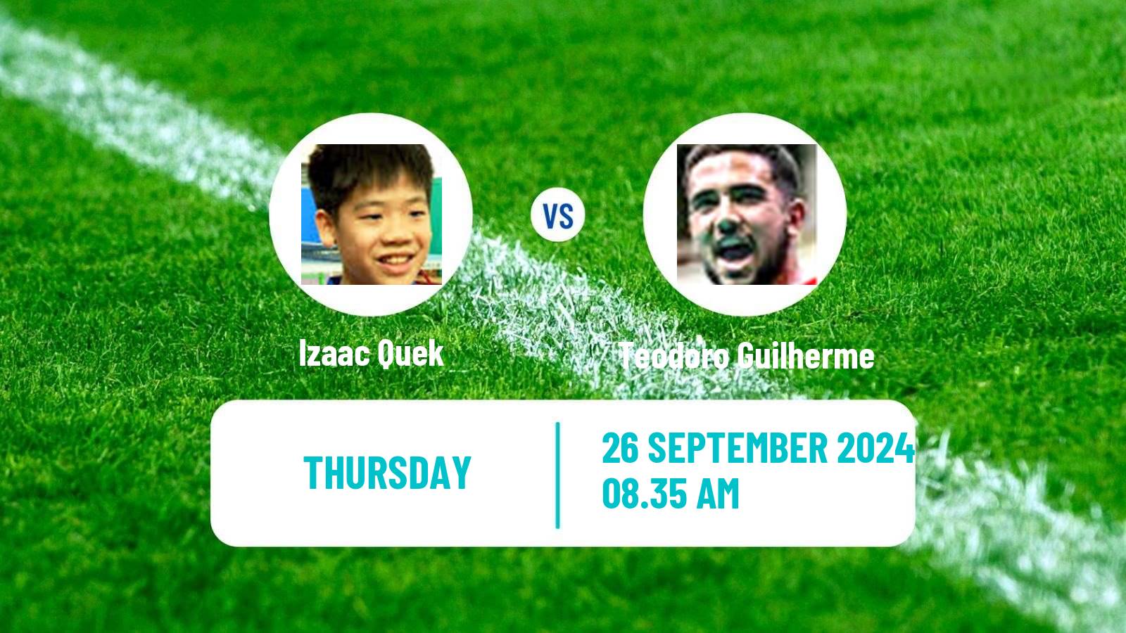 Table tennis China Smash Men Izaac Quek - Teodoro Guilherme