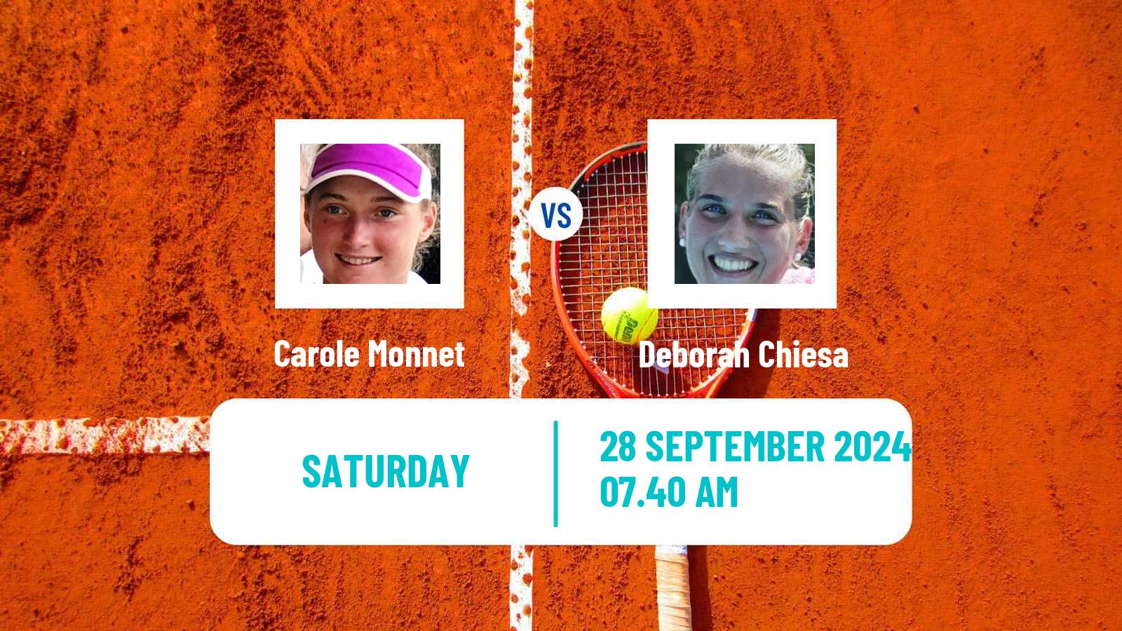 Tennis ITF W75 Lisbon Women Carole Monnet - Deborah Chiesa