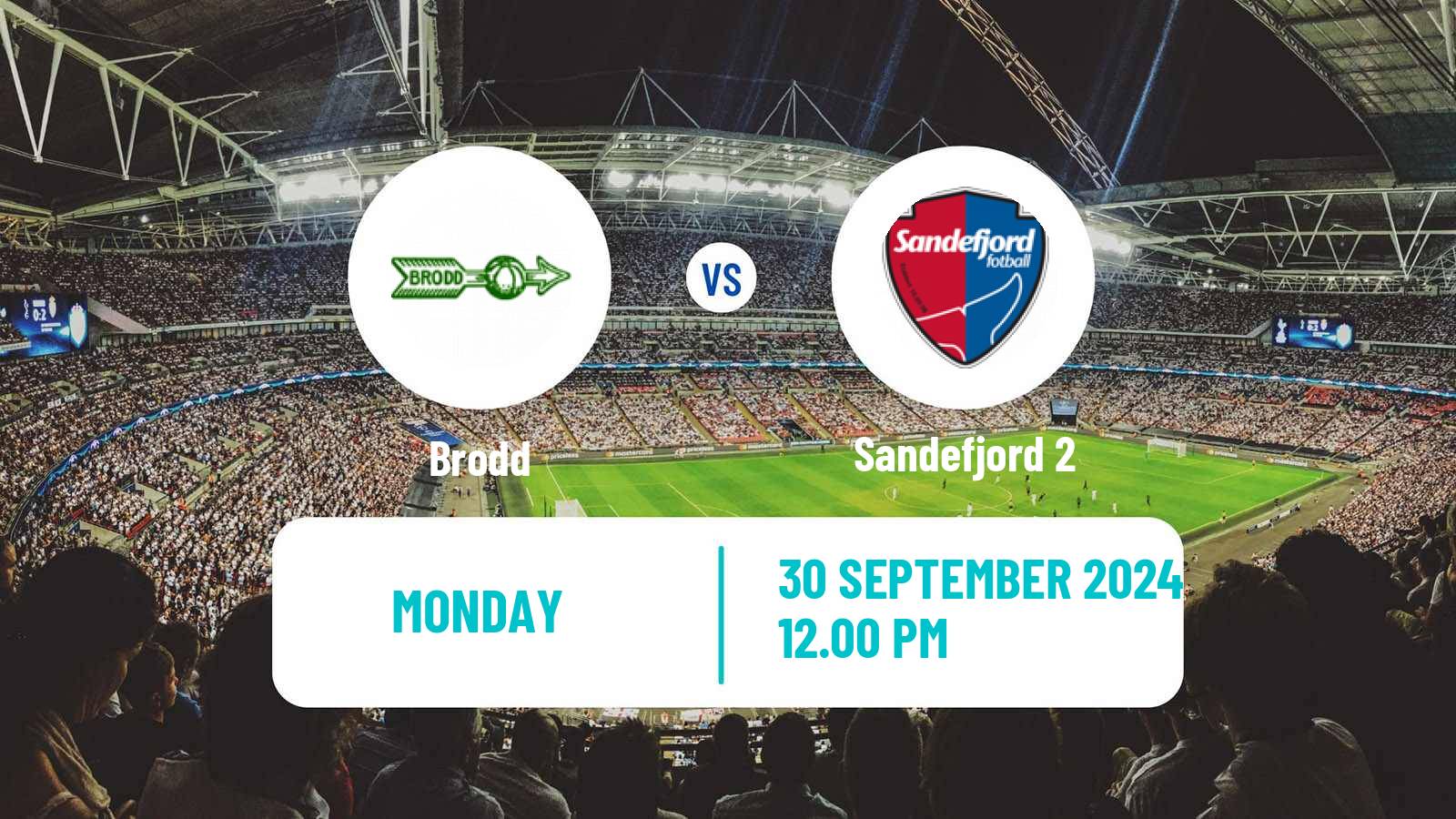 Football Norwegian Division 3 - Group 2 Brodd - Sandefjord 2