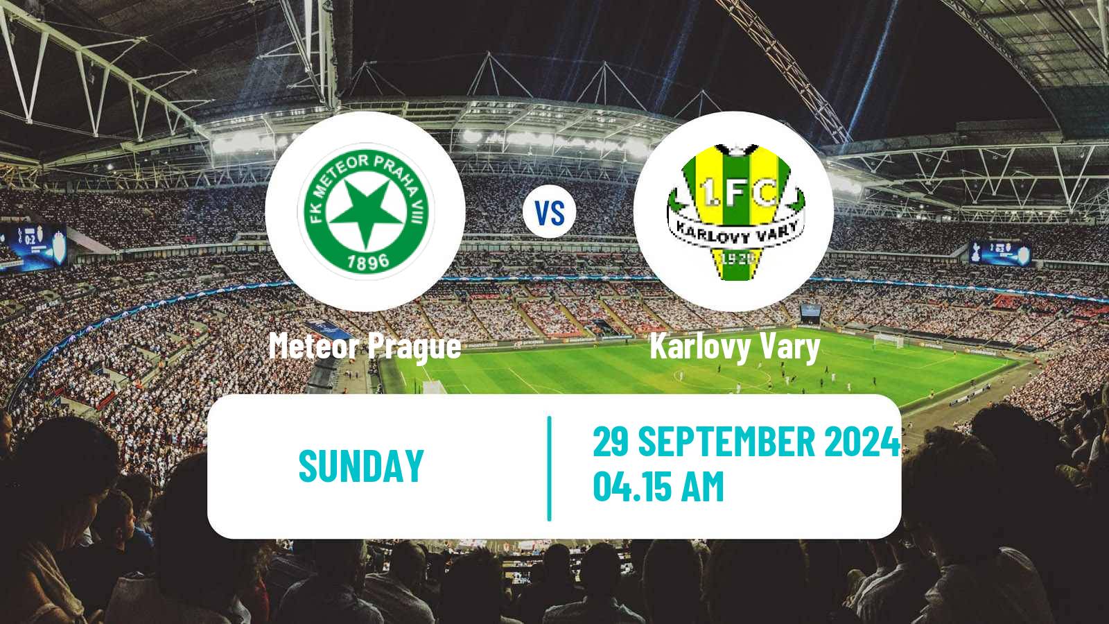 Soccer Czech Division B Meteor Prague - Slavia Karlovy Vary