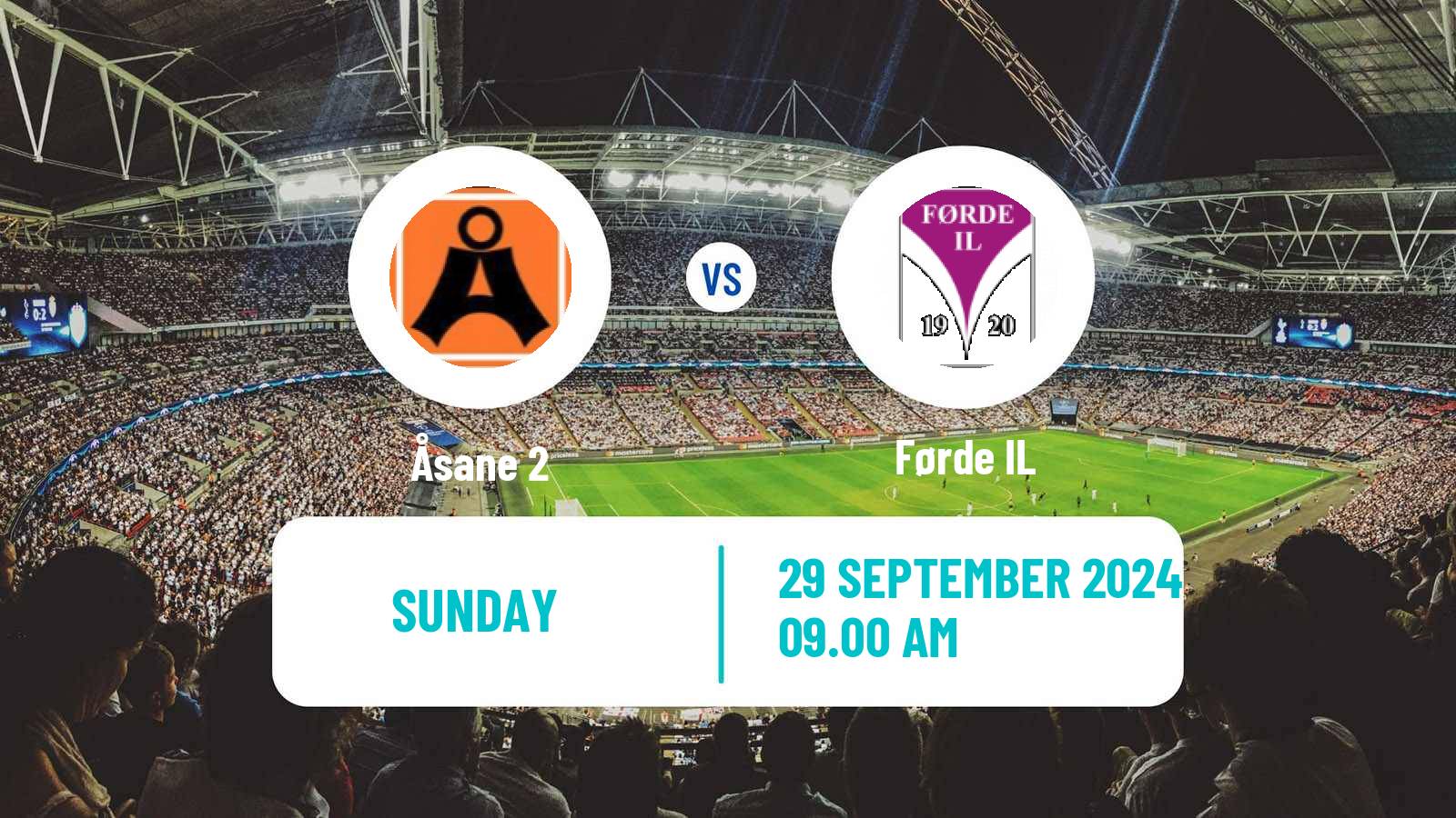Football Norwegian Division 3 - Group 1 Åsane 2 - Førde