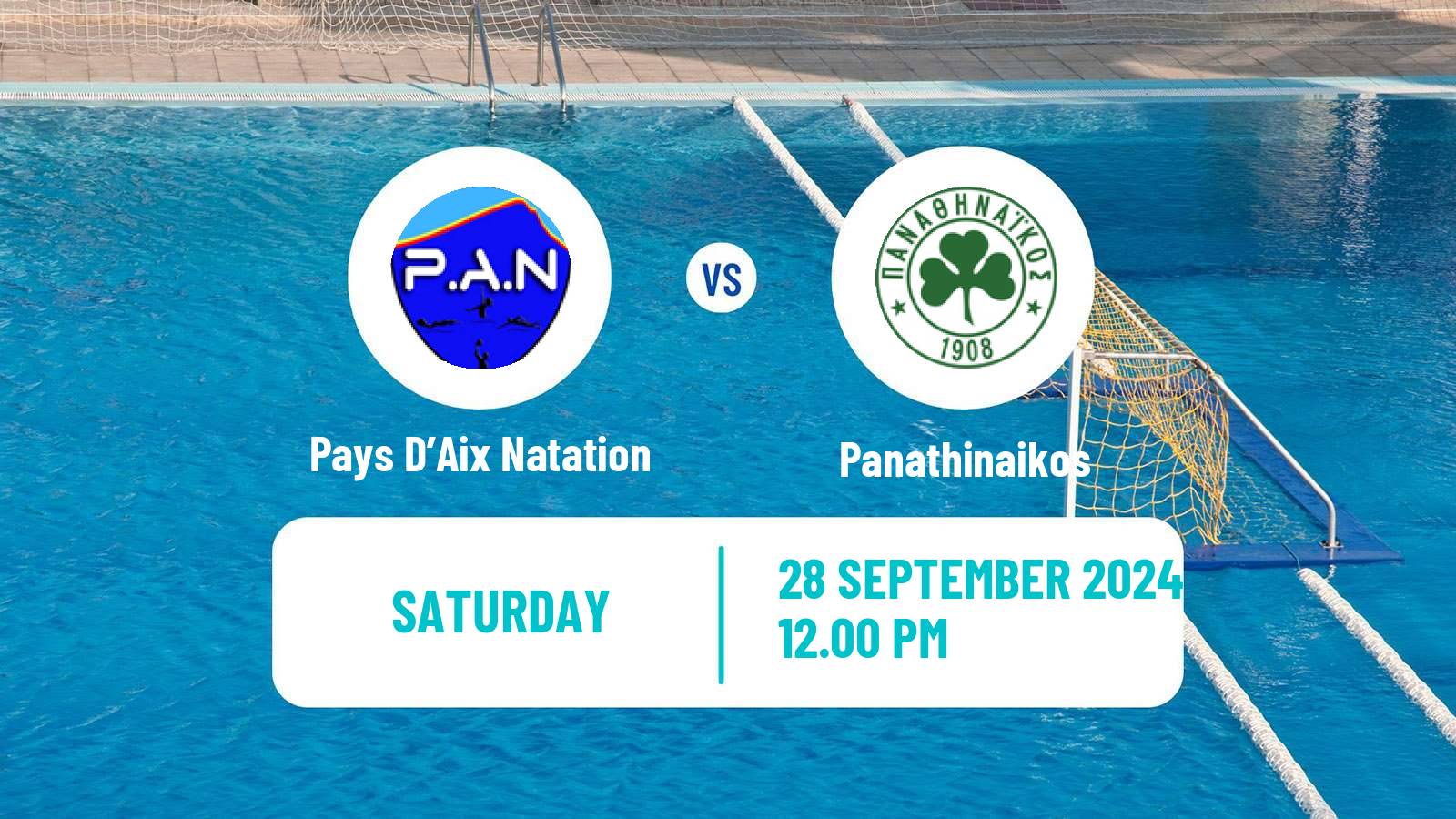 Water polo Euro Cup Water Polo Pays D’Aix Natation - Panathinaikos