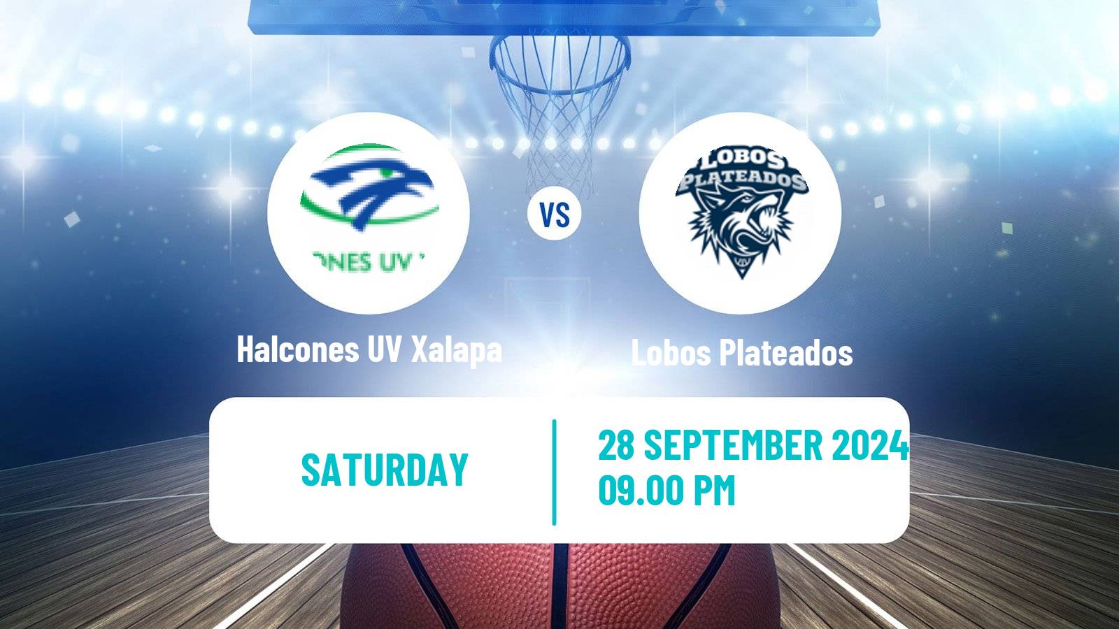 Basketball Mexican LNBP Halcones UV Xalapa - Lobos Plateados