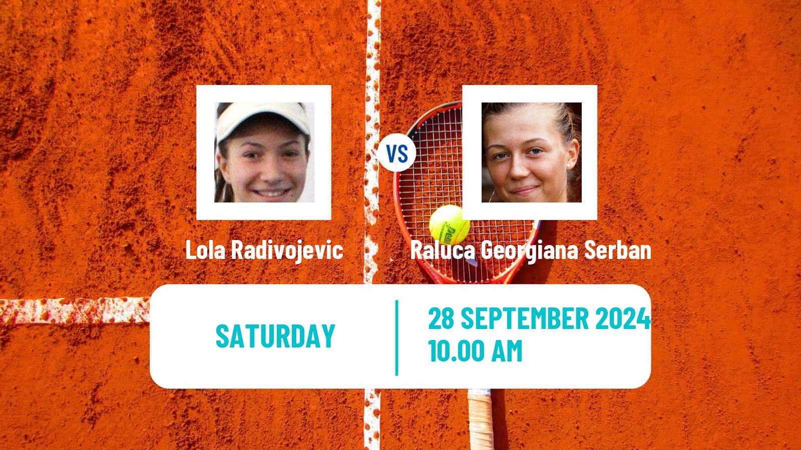Tennis ITF W75 Kursumlijska Banja 2 Women Lola Radivojevic - Raluca Georgiana Serban