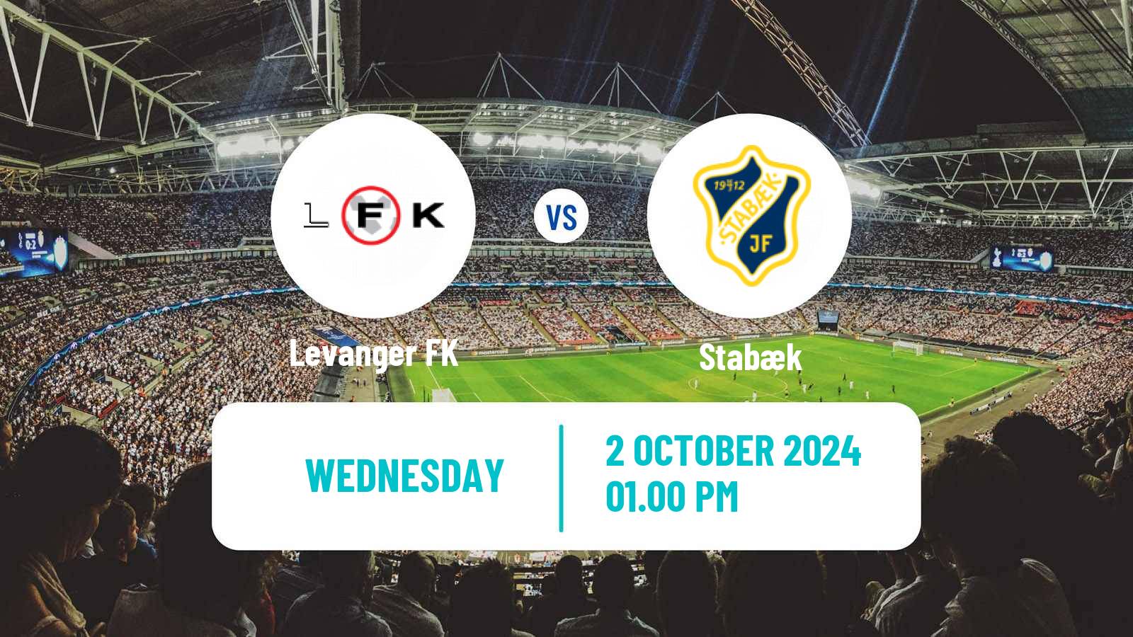Soccer Norwegian Adeccoligaen Levanger - Stabæk