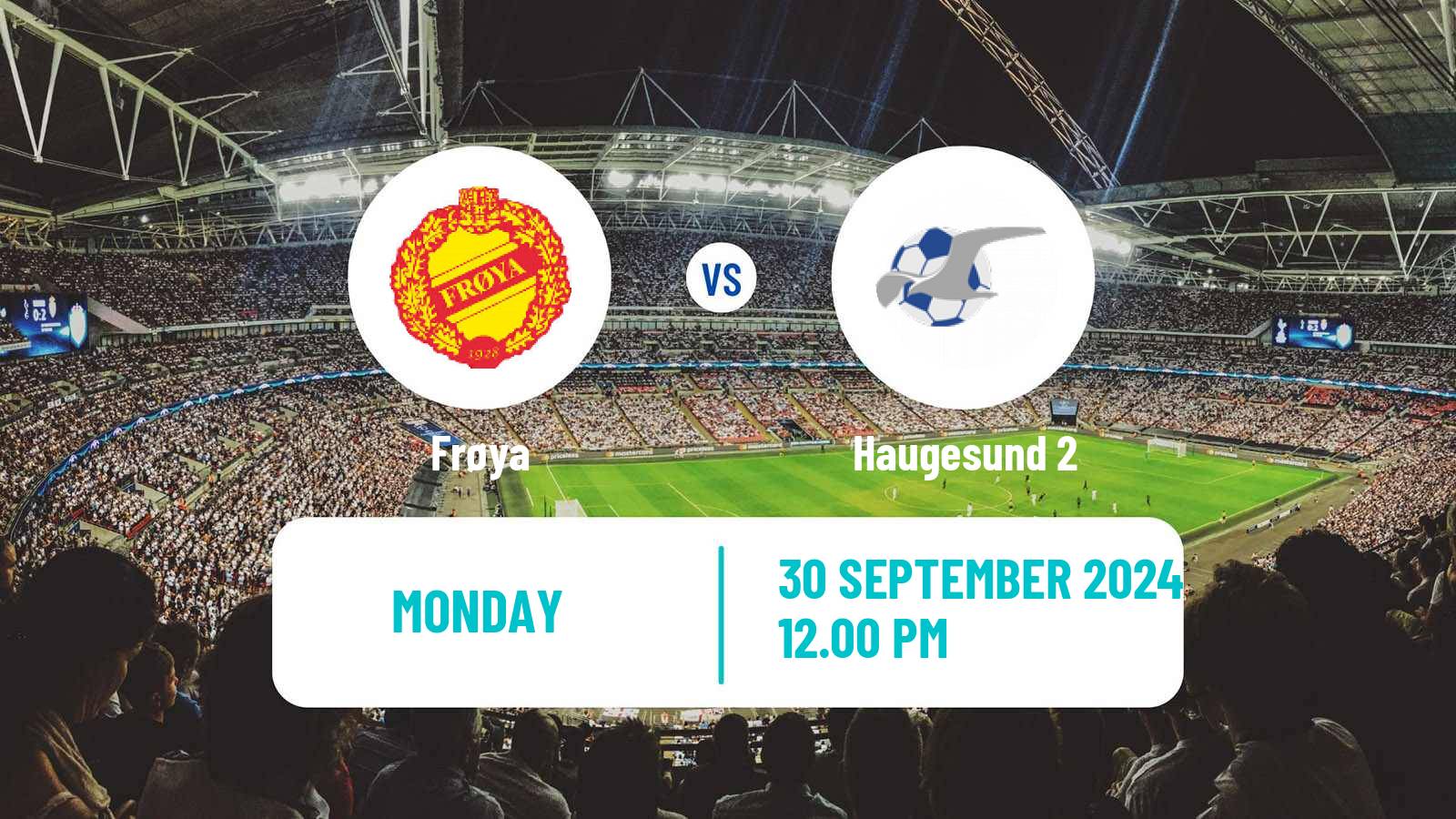 Football Norwegian Division 3 - Group 1 Frøya - Haugesund 2