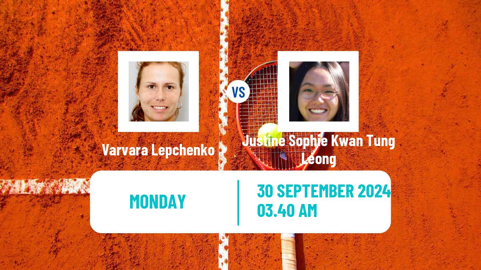 Tennis WTA Hong Kong Varvara Lepchenko - Justine Sophie Kwan Tung Leong