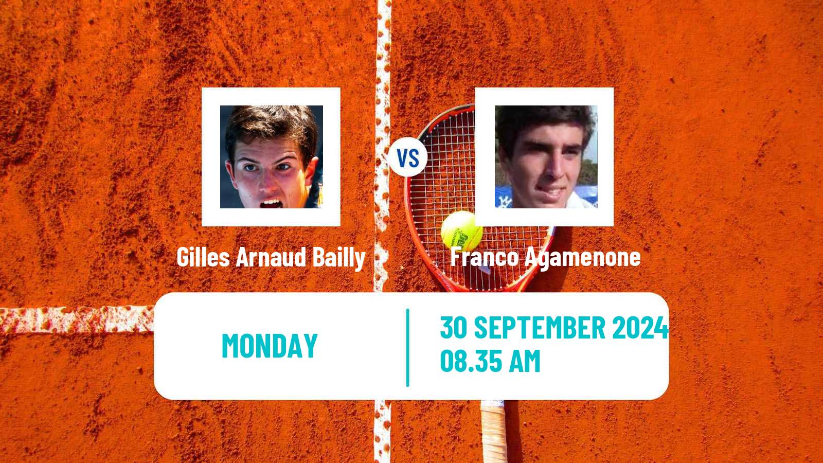 Tennis ITF M25 Santa Margherita Di Pula 9 Men 2024 Gilles Arnaud Bailly - Franco Agamenone