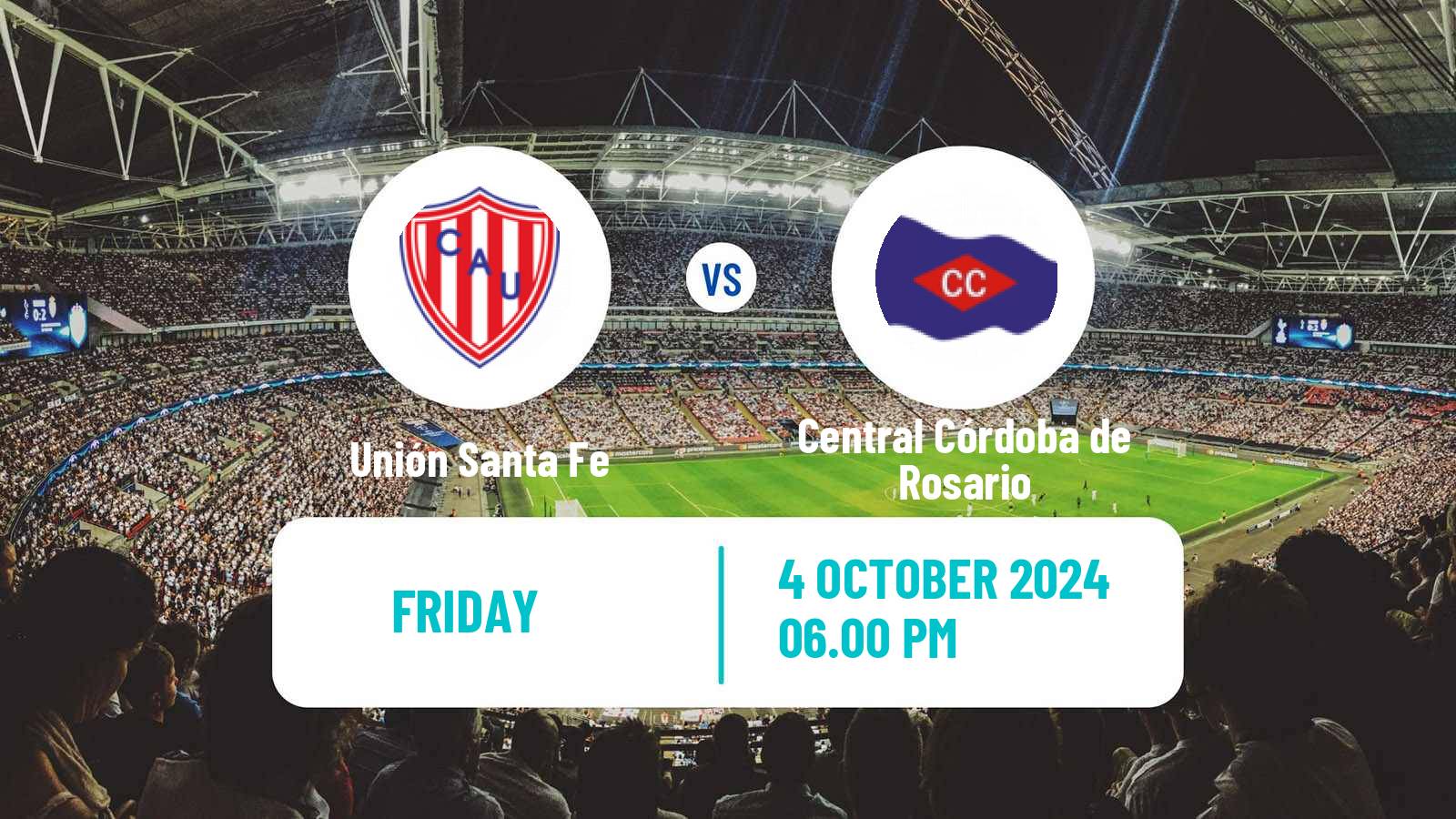 Soccer Argentinian Liga Profesional Unión Santa Fe - Central Córdoba de Rosario