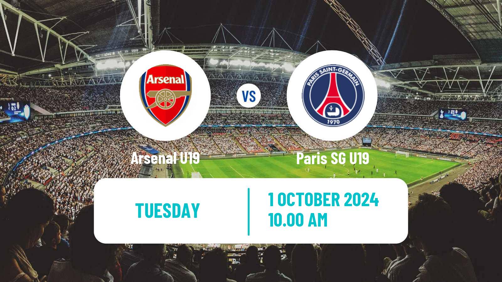 Soccer UEFA Youth League Arsenal U19 - Paris SG U19