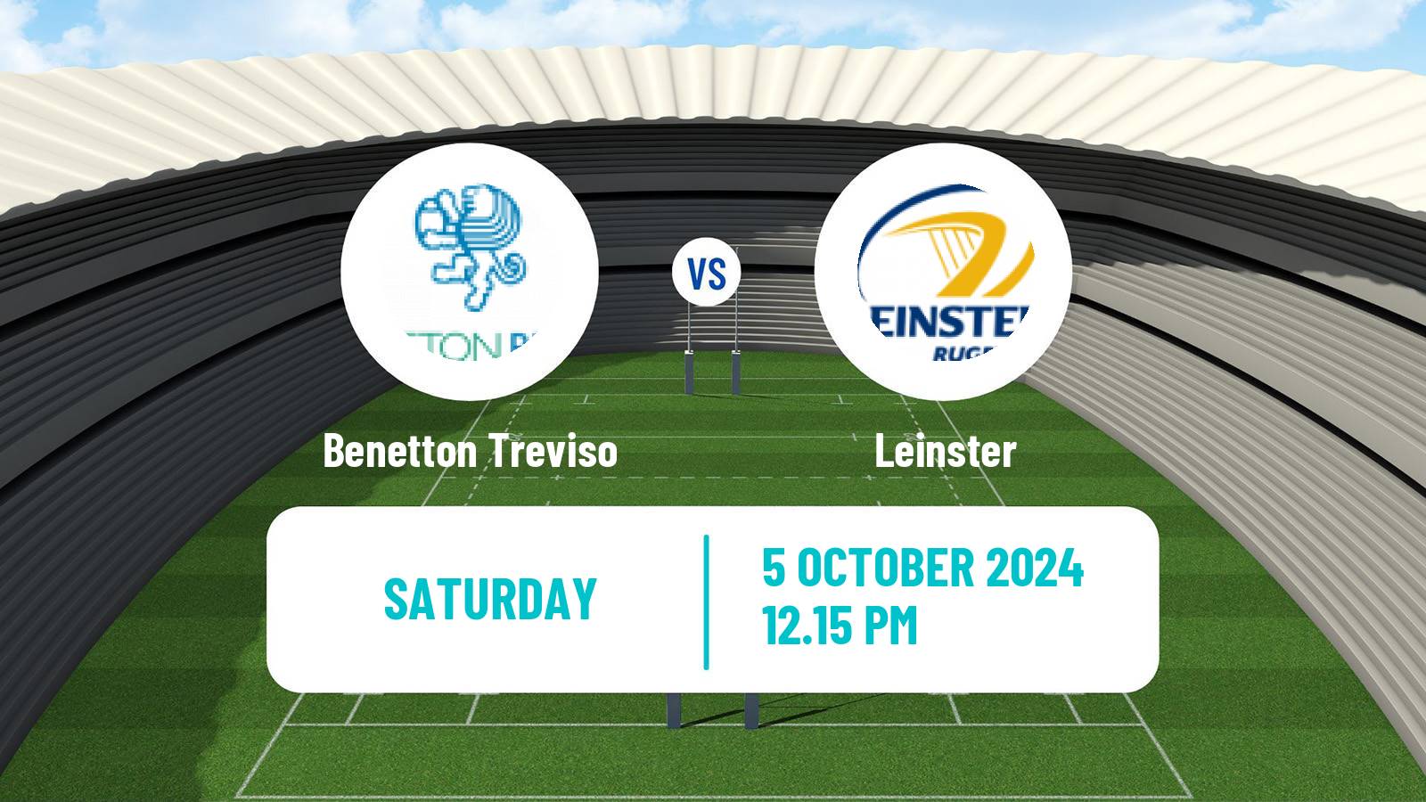 Rugby union United Rugby Championship Benetton Treviso - Leinster