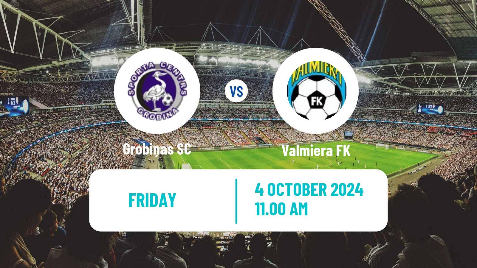 Football Latvian Virsliga Grobiņa - Valmiera