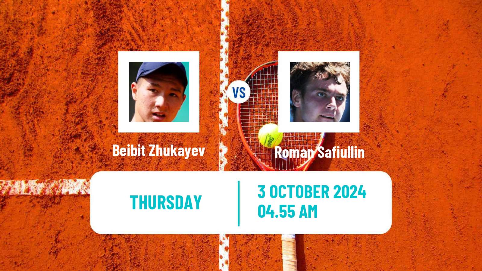 Tennis ATP Shanghai Beibit Zhukayev - Roman Safiullin