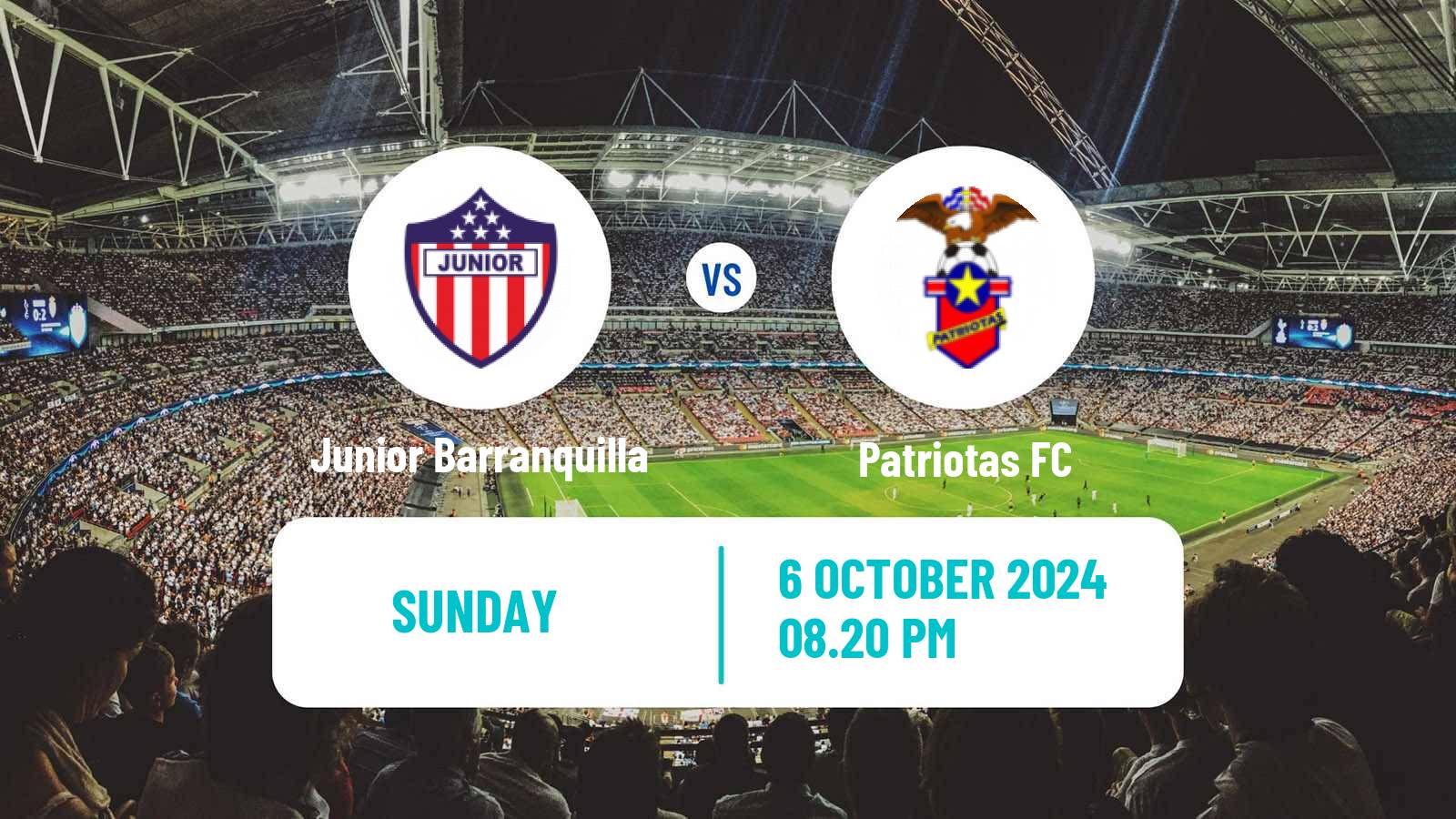 Soccer Colombian Primera A Junior Barranquilla - Patriotas