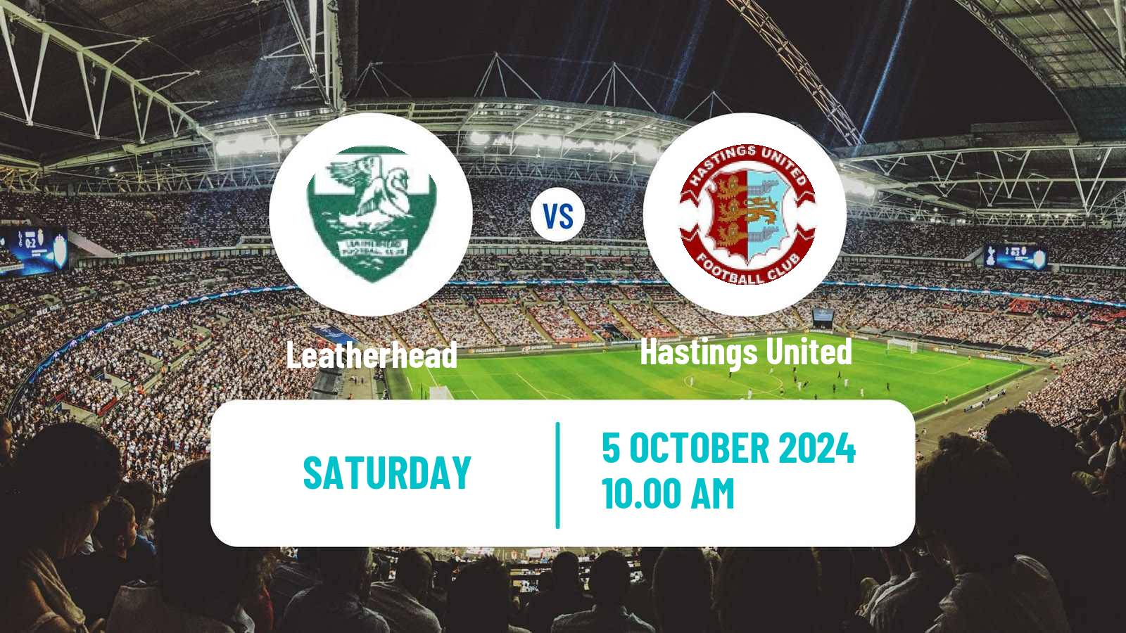 Soccer English FA Trophy Leatherhead - Hastings United