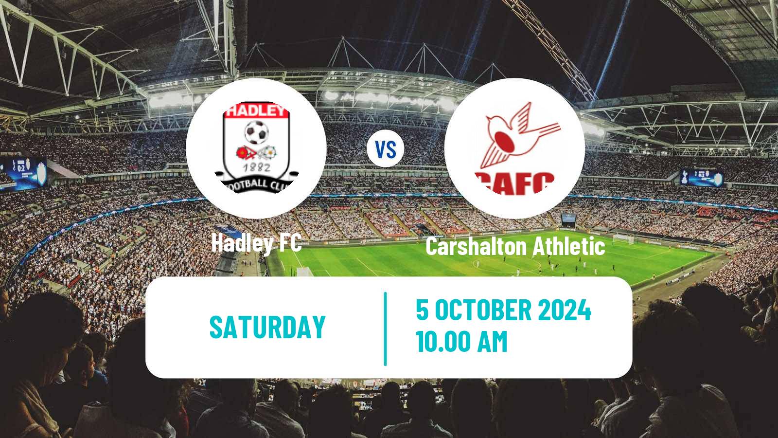 Soccer English FA Trophy Hadley - Carshalton Athletic