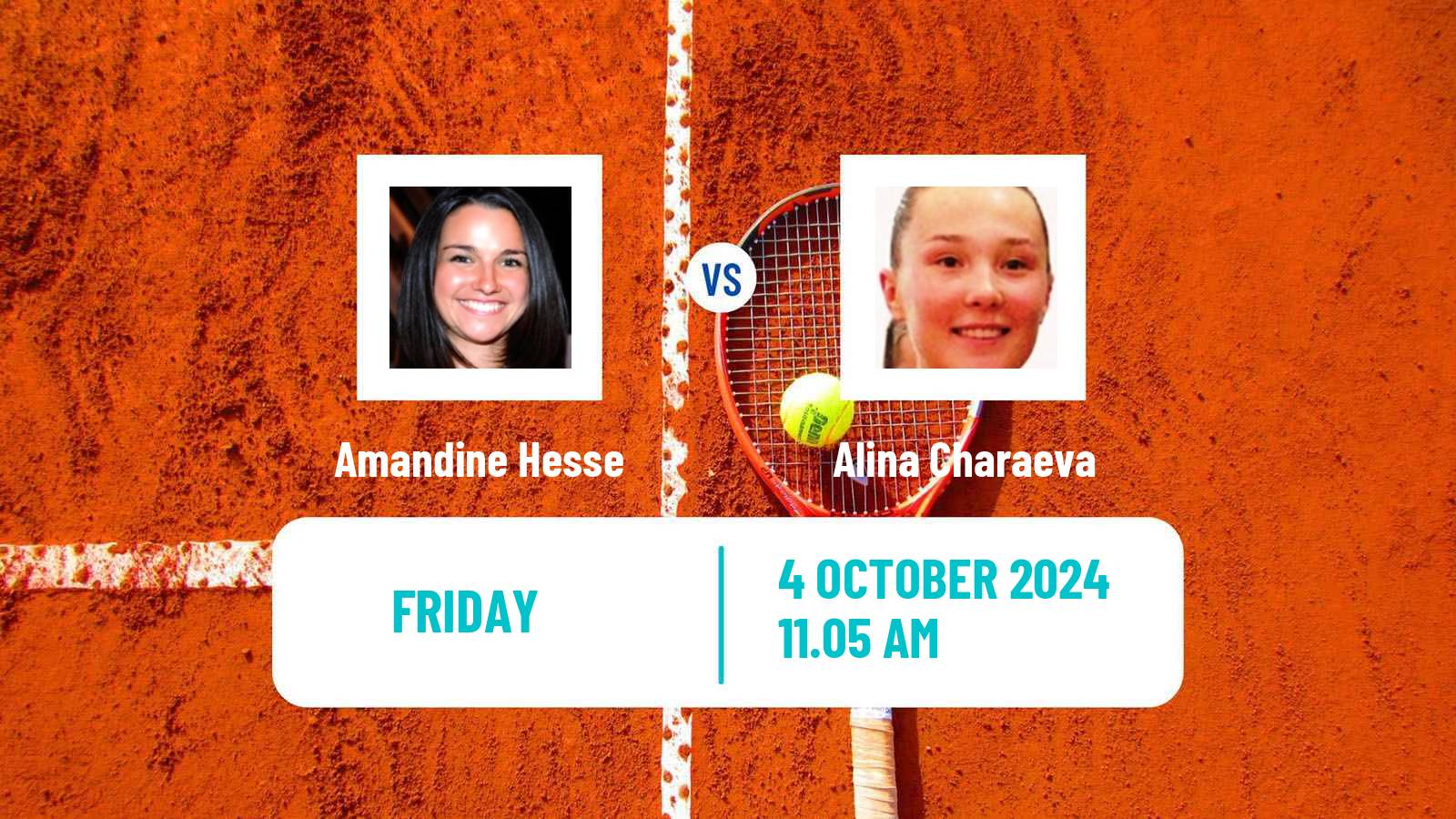 Tennis ITF W35 Baza Women Amandine Hesse - Alina Charaeva