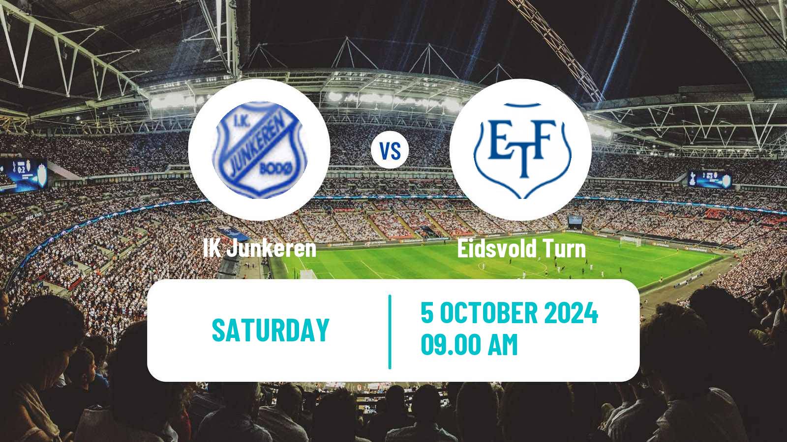 Football Norwegian Division 2 - Group 2 Junkeren - Eidsvold Turn