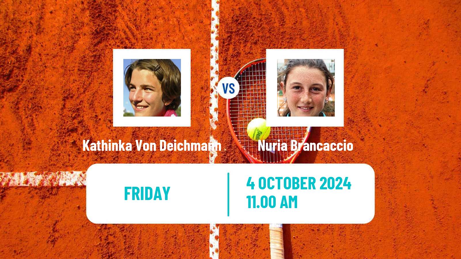 Tennis ITF W75 Sibenik Women Kathinka Von Deichmann - Nuria Brancaccio