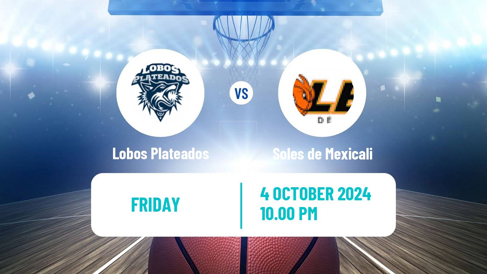 Basketball Mexican LNBP Lobos Plateados - Soles de Mexicali