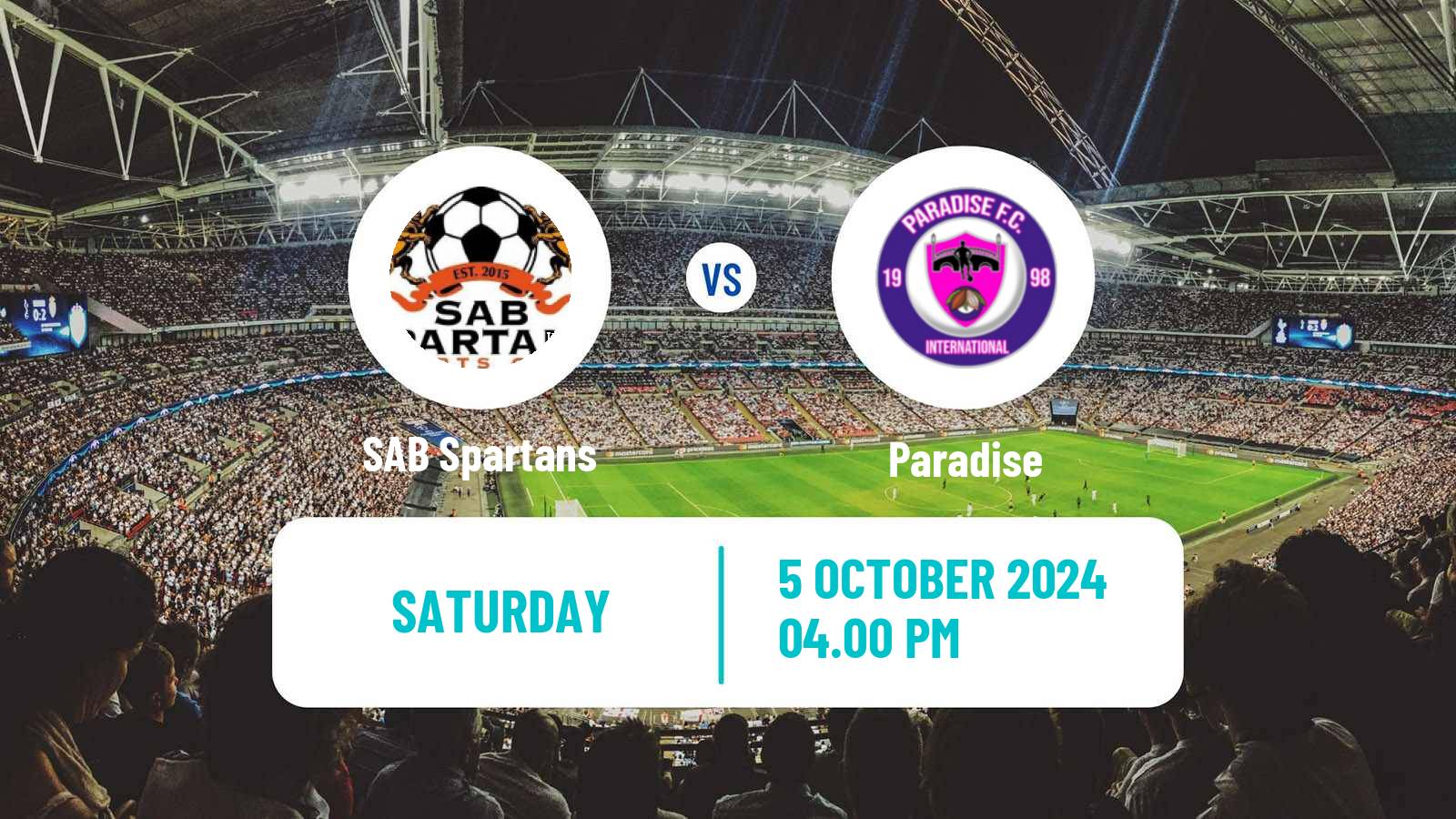 Football Grenada Premier Division SAB Spartans - Paradise