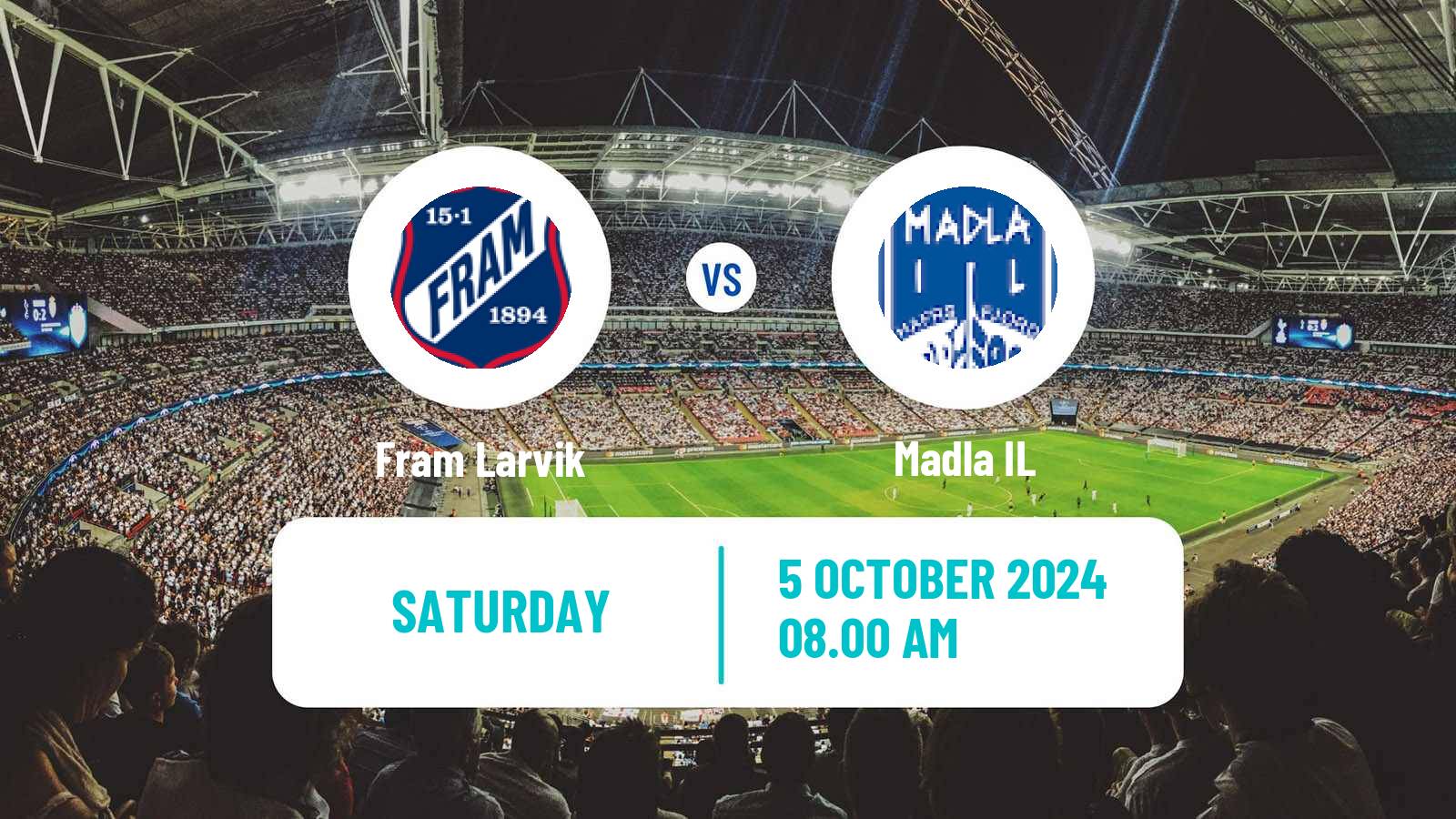 Football Norwegian Division 3 - Group 2 Fram Larvik - Madla
