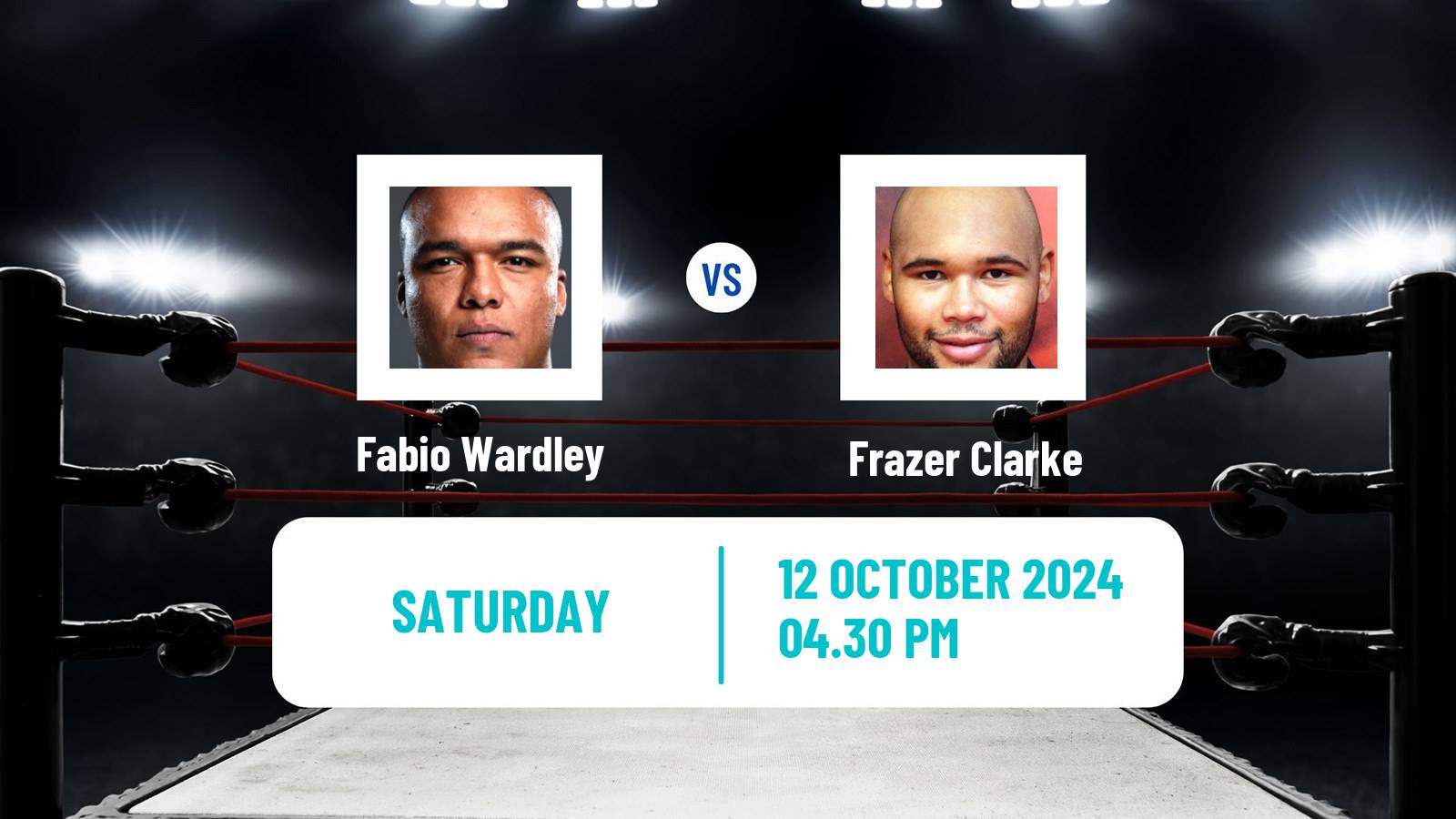 Boxing Heavyweight British Title Men Fabio Wardley - Frazer Clarke