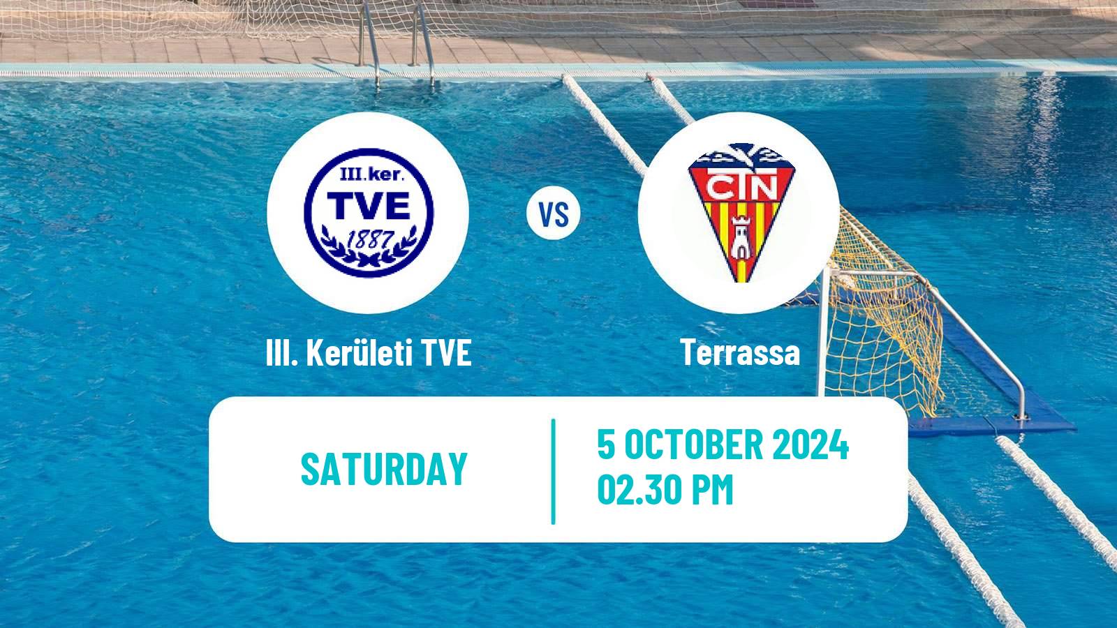 Water polo Champions League Water Polo Women III. Kerületi TVE - Terrassa