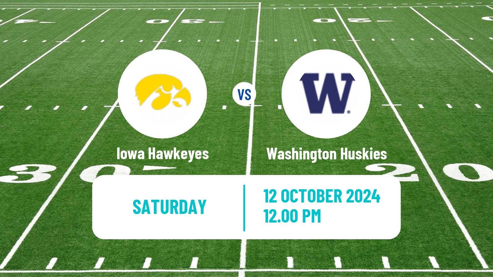 American football NCAA College Football Iowa Hawkeyes - Washington Huskies