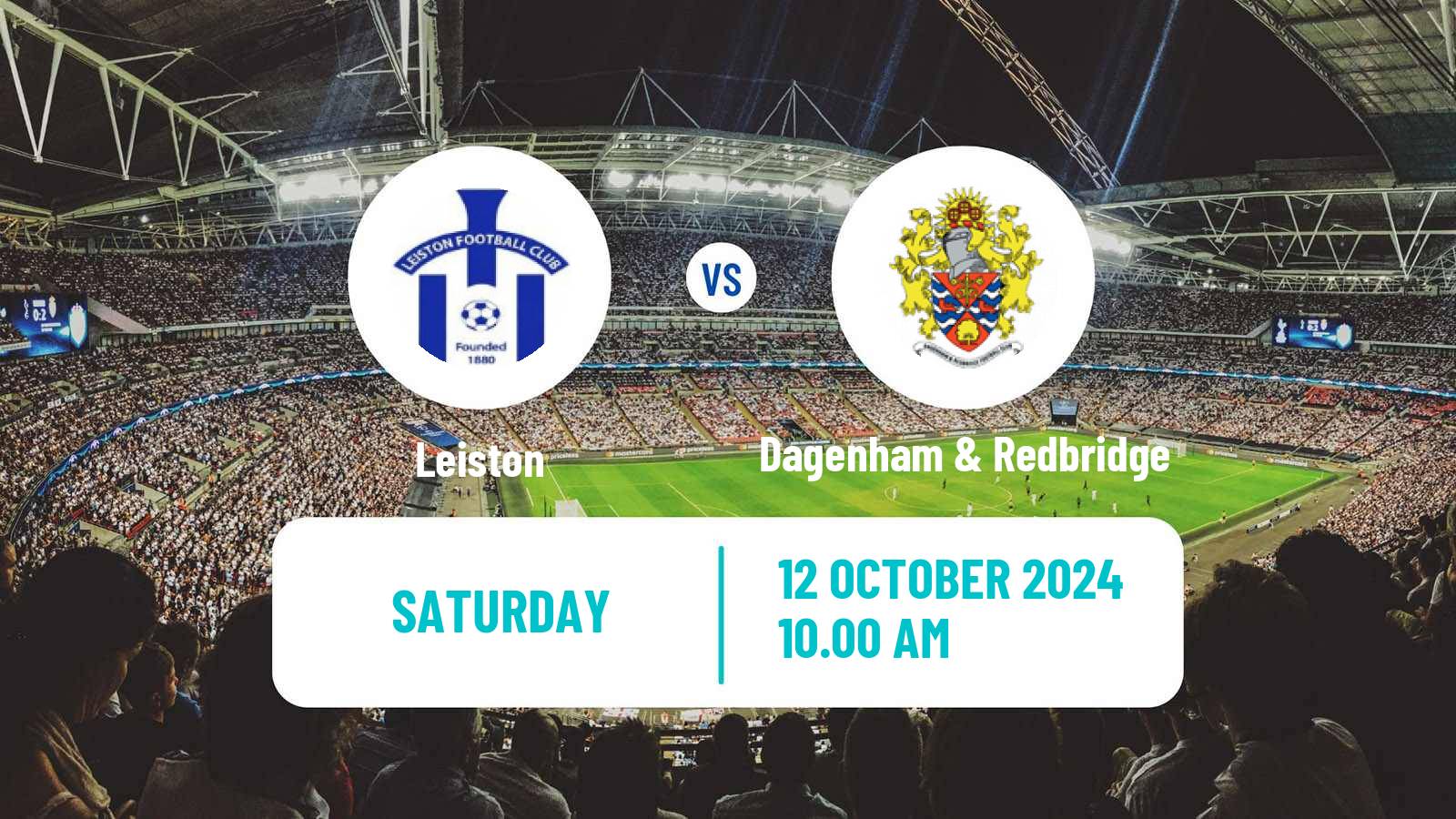 Soccer English FA Cup Leiston - Dagenham & Redbridge