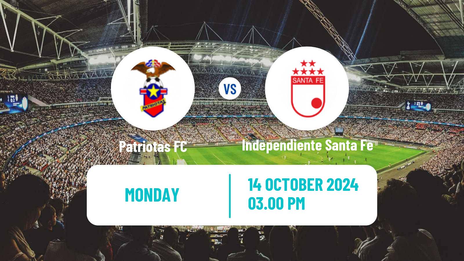 Soccer Colombian Primera A Patriotas - Independiente Santa Fe