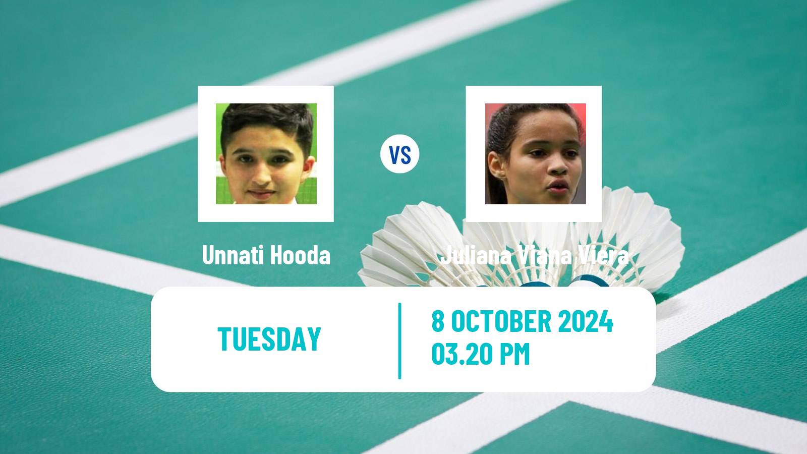 Badminton BWF World Tour Arctic Open Women Unnati Hooda - Juliana Viana Viera