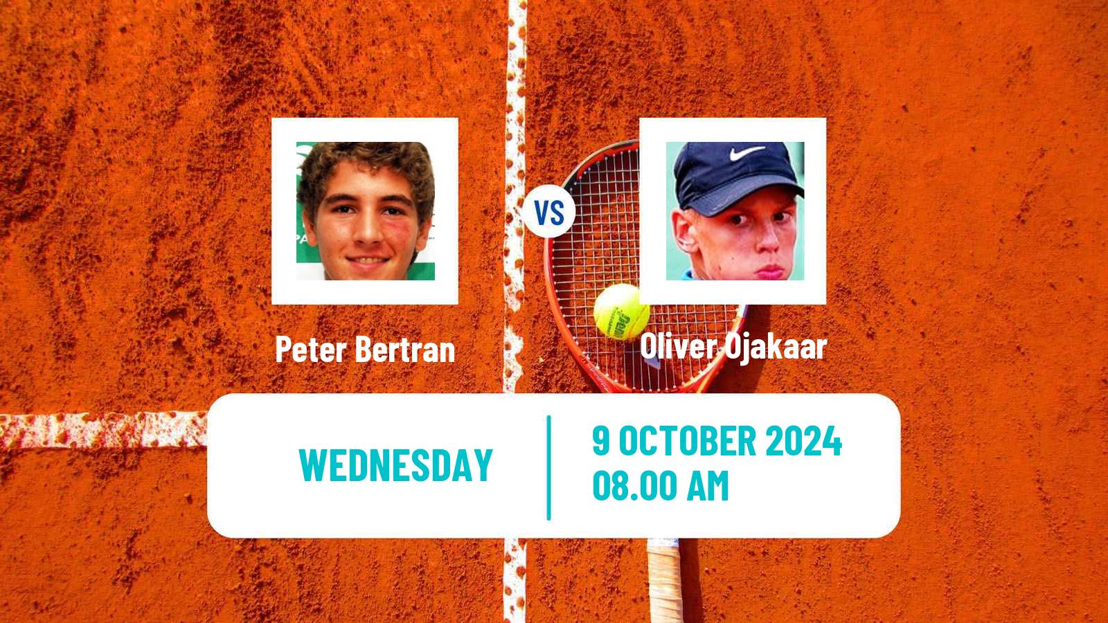 Tennis ITF M15 Sharm Elsheikh 13 Men Peter Bertran - Oliver Ojakaar