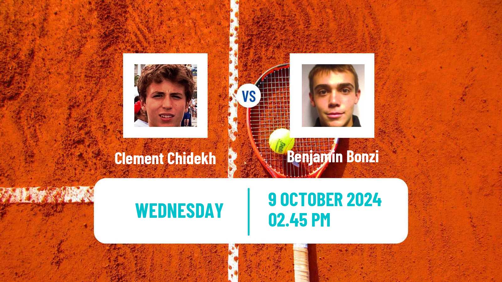 Tennis Roanne Challenger Men Clement Chidekh - Benjamin Bonzi