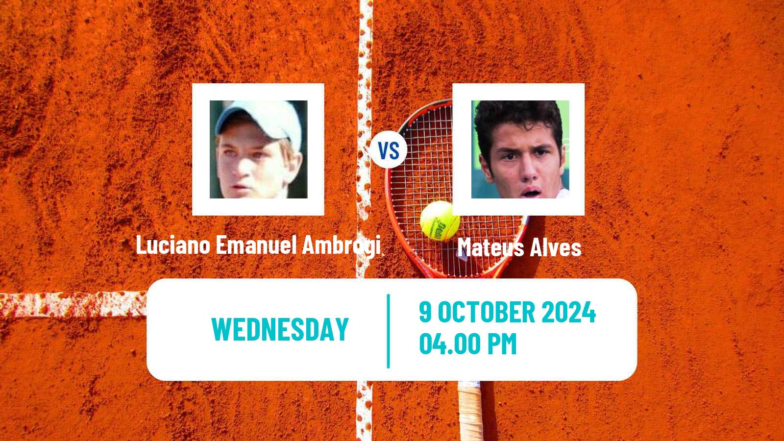 Tennis Villa Maria Challenger Men Luciano Emanuel Ambrogi - Mateus Alves