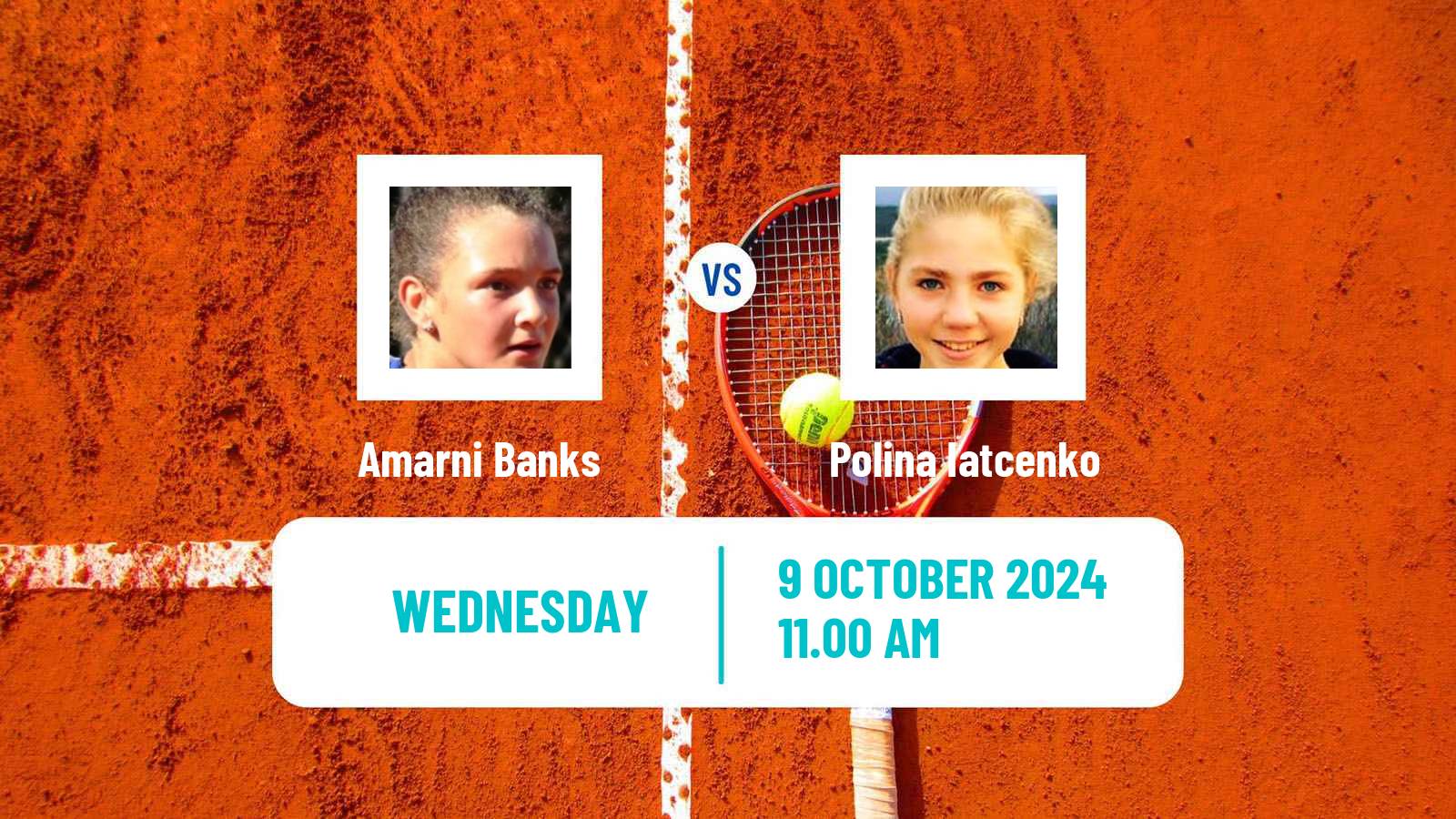 Tennis ITF W75 Bratislava Women Amarni Banks - Polina Iatcenko