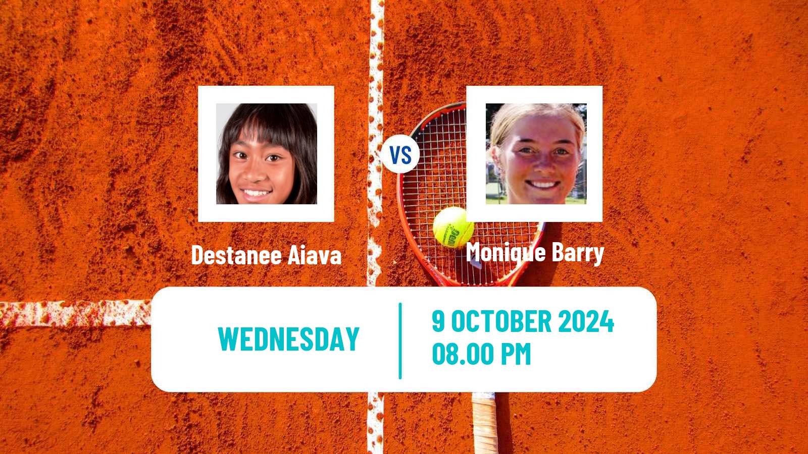 Tennis ITF W35 Cairns 2 Women Destanee Aiava - Monique Barry