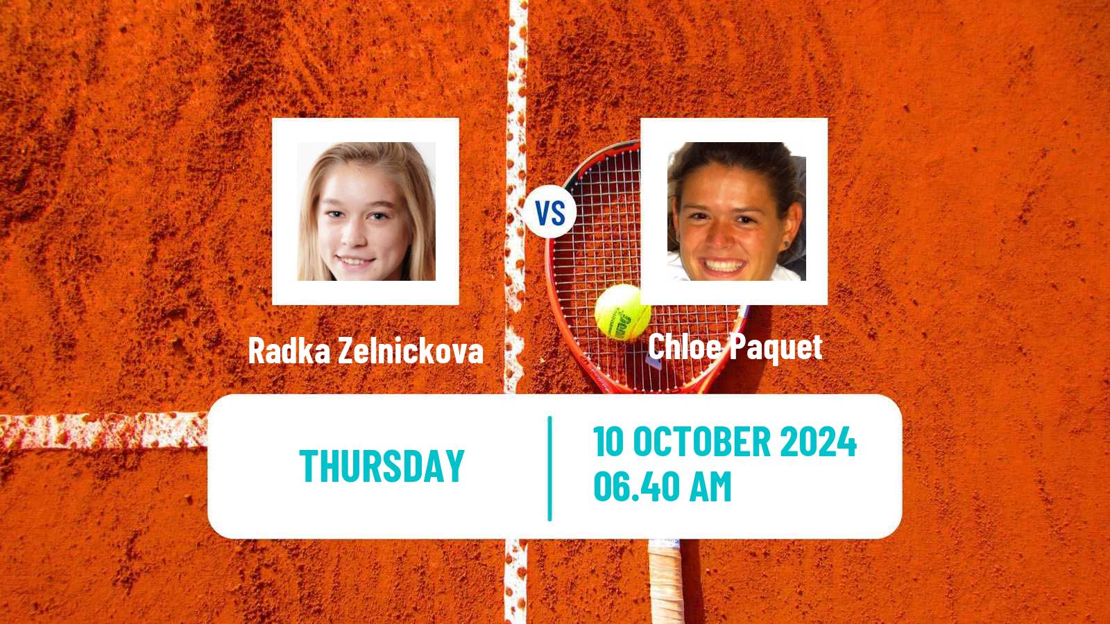 Tennis ITF W75 Bratislava Women Radka Zelnickova - Chloe Paquet