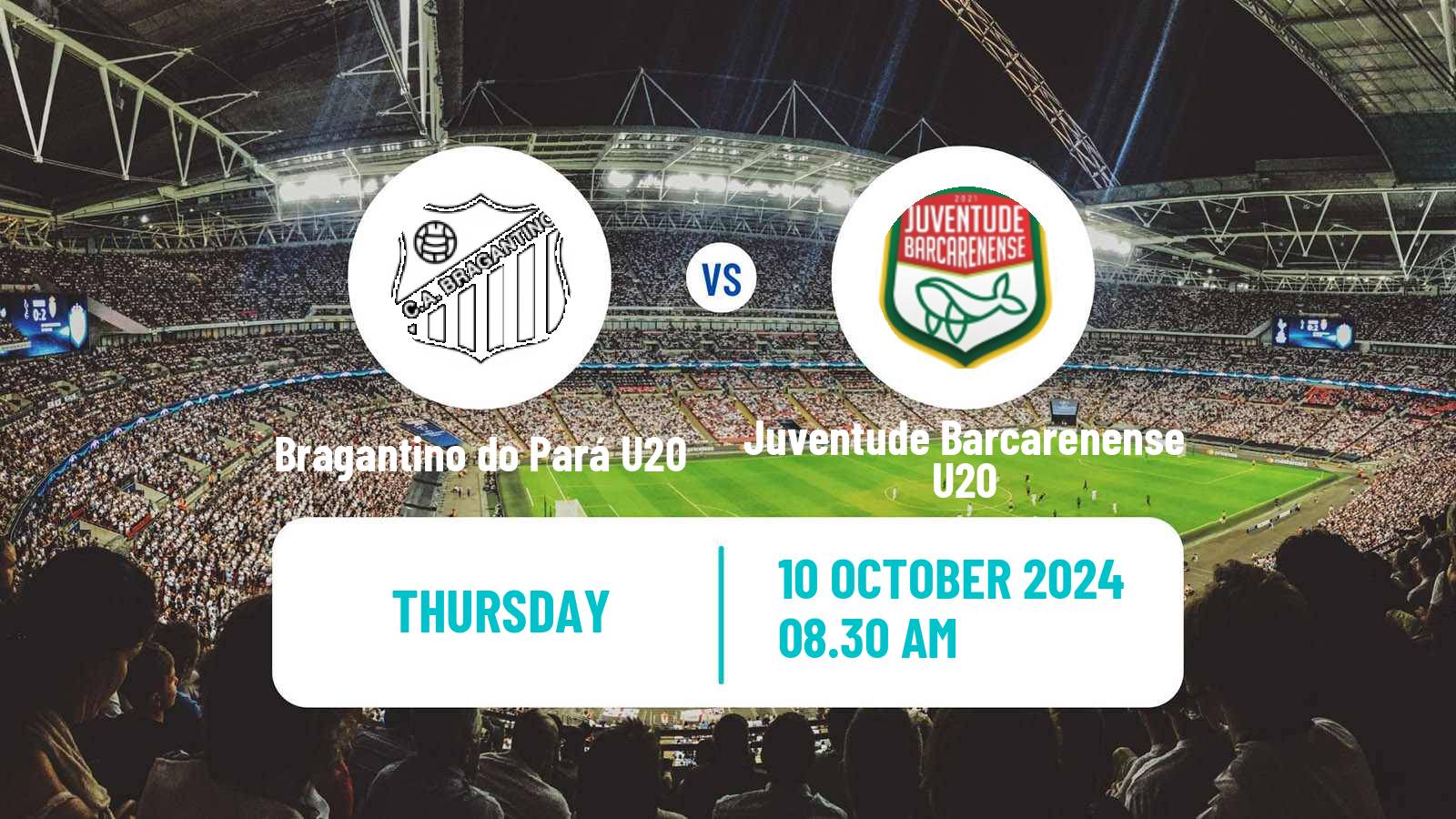 Soccer Brazilian Paraense U20 Bragantino do Pará U20 - Juventude Barcarenense U20