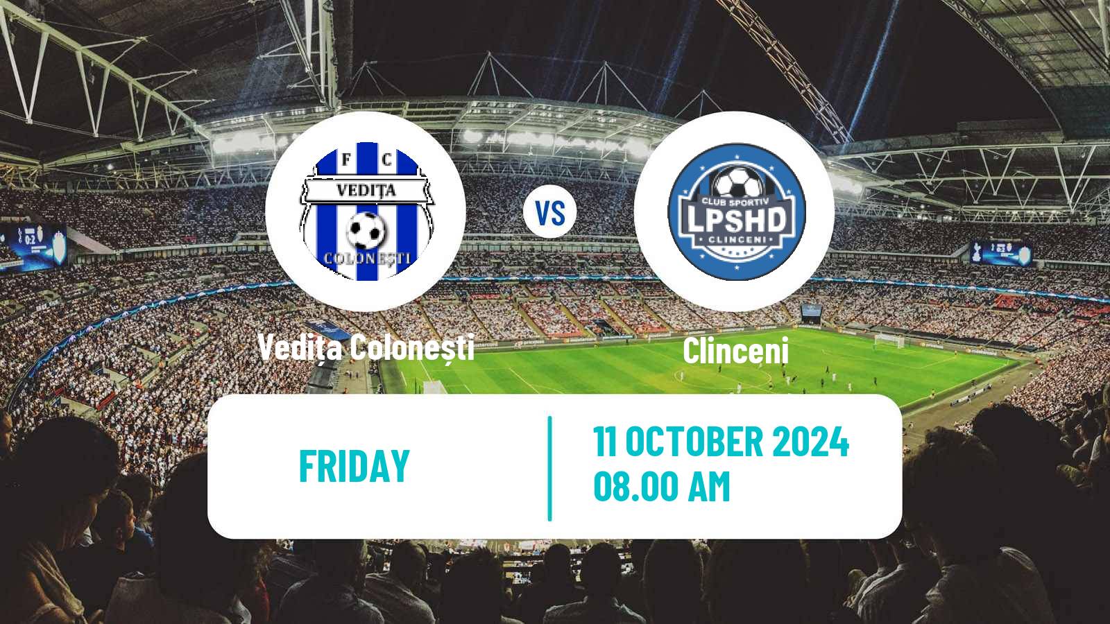 Soccer Romanian Liga 3 - Seria 4 Vedița Colonești - Clinceni
