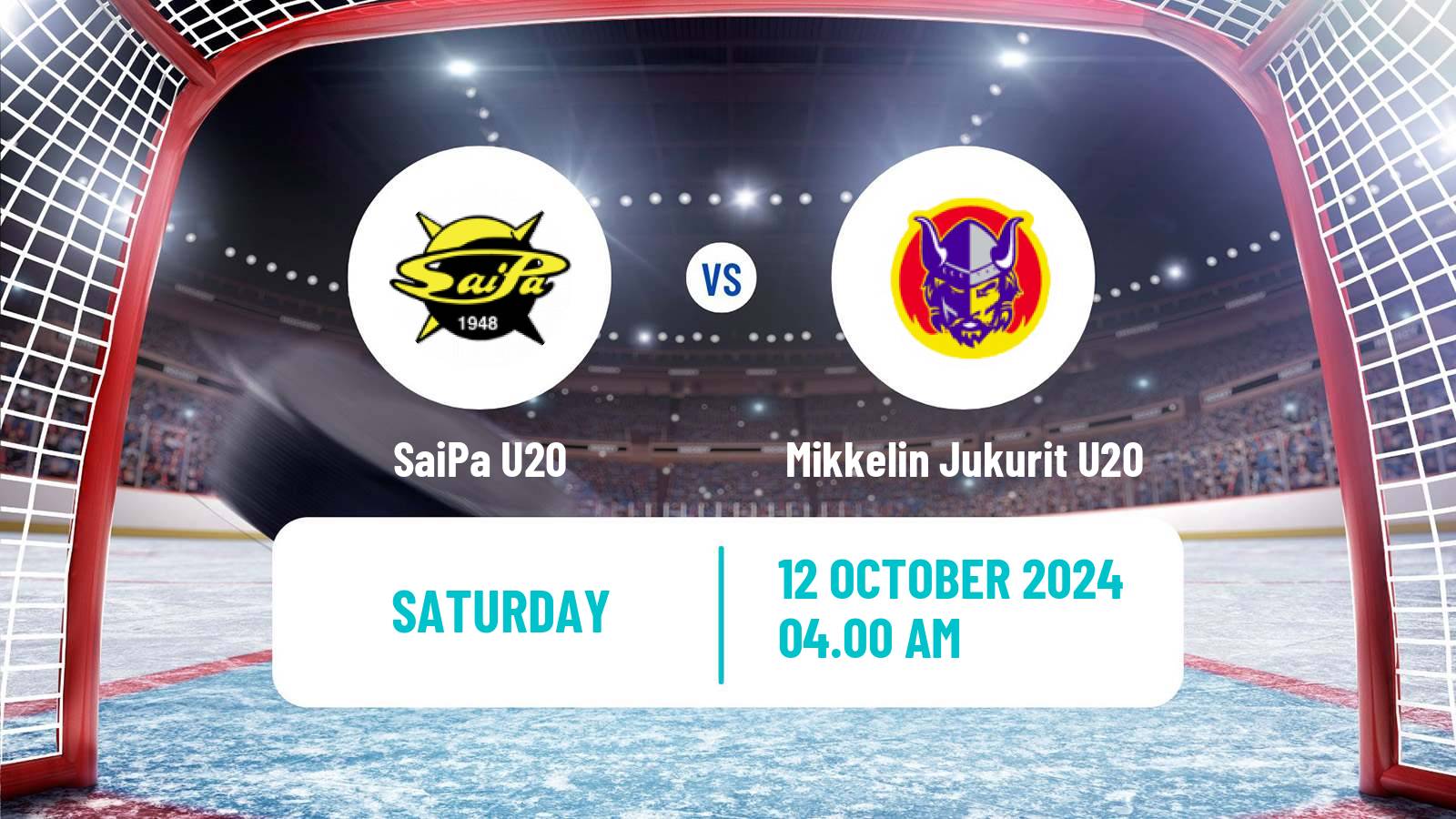 Hockey Finnish SM-sarja U20 SaiPa U20 - Mikkelin Jukurit U20