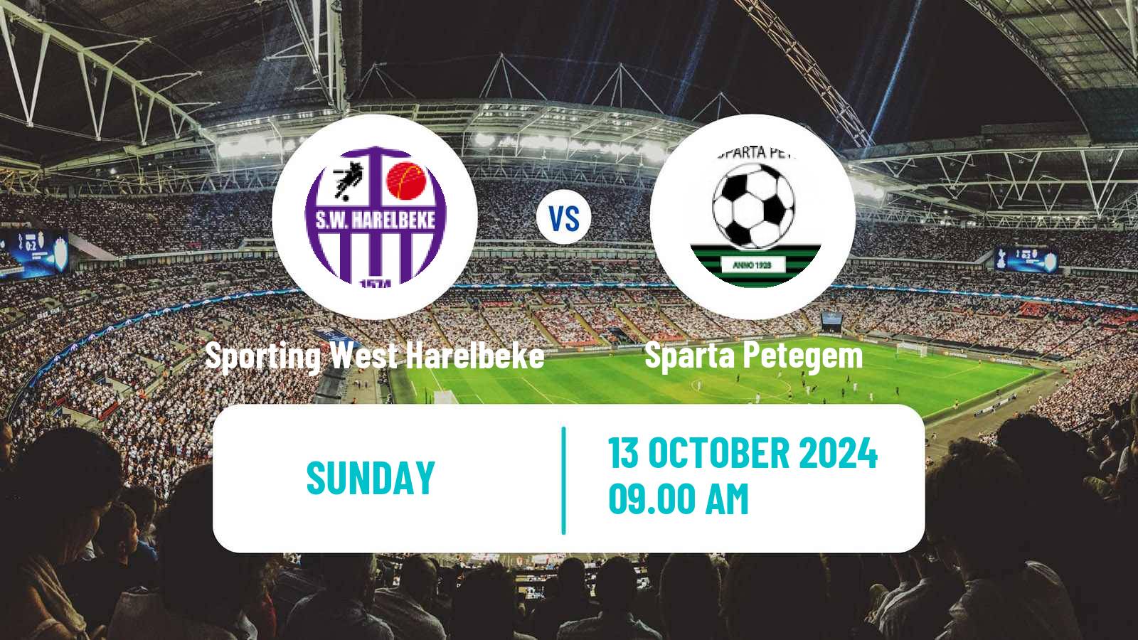 Football Belgian Second Amateur Division Group A Harelbeke - Sparta Petegem