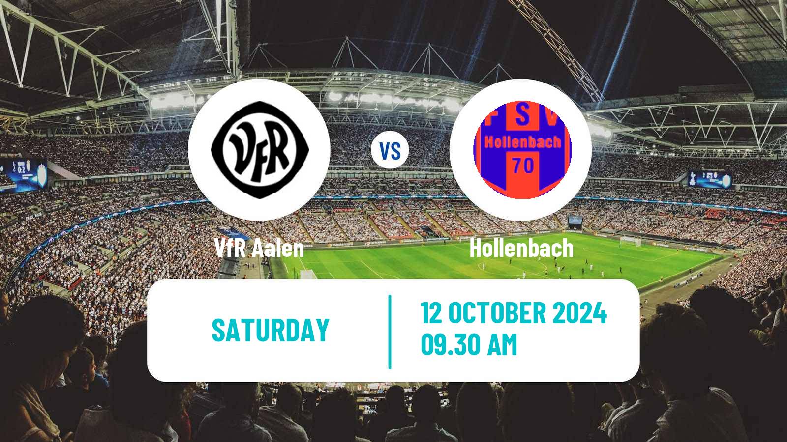 Football German Oberliga Baden-Württemberg VfR Aalen - Hollenbach