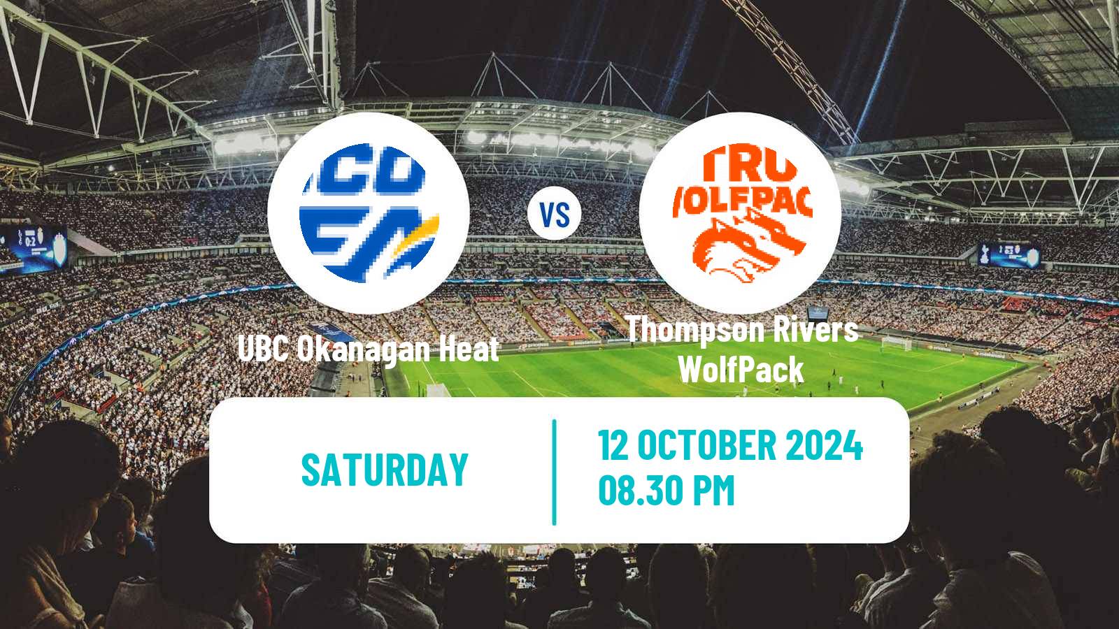 Football Canadian U Sports Soccer UBC Okanagan Heat - Thompson Rivers WolfPack