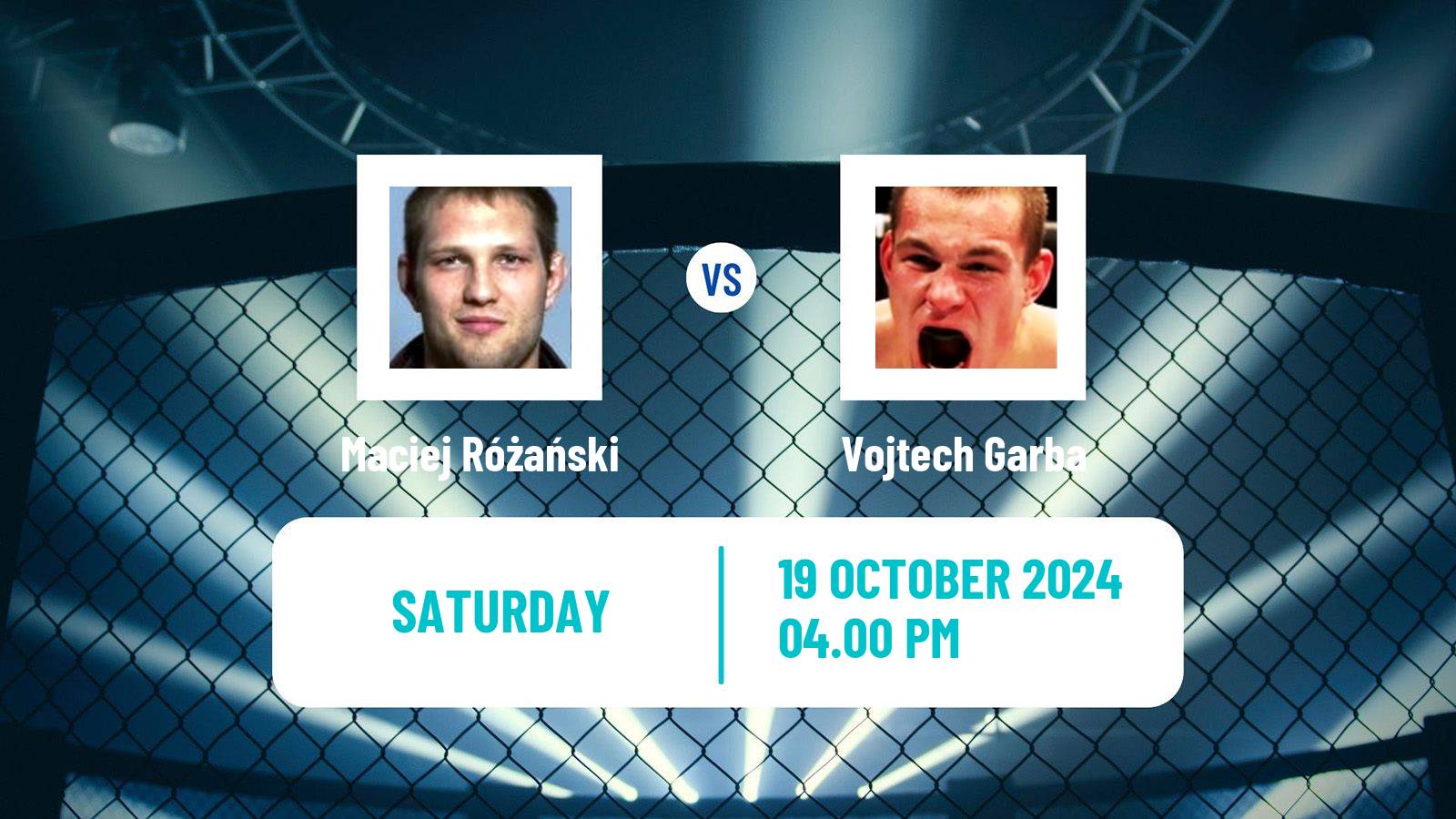 MMA Light Heavyweight Ksw Men Maciej Różański - Vojtech Garba