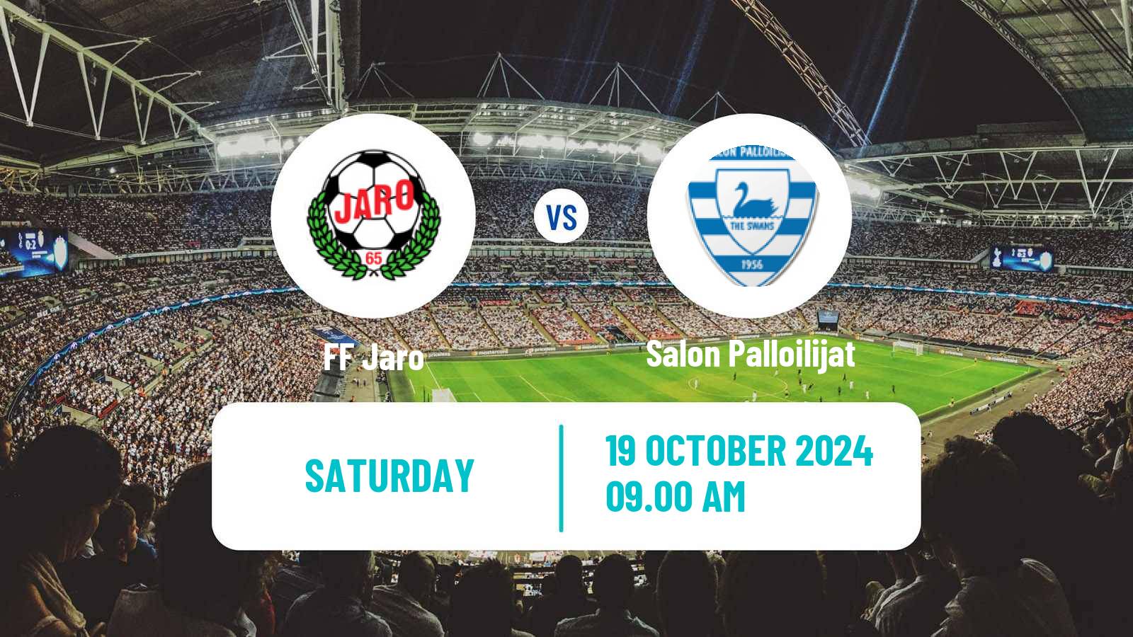 Football Finnish Ykkosliiga FF Jaro - Salon Palloilijat