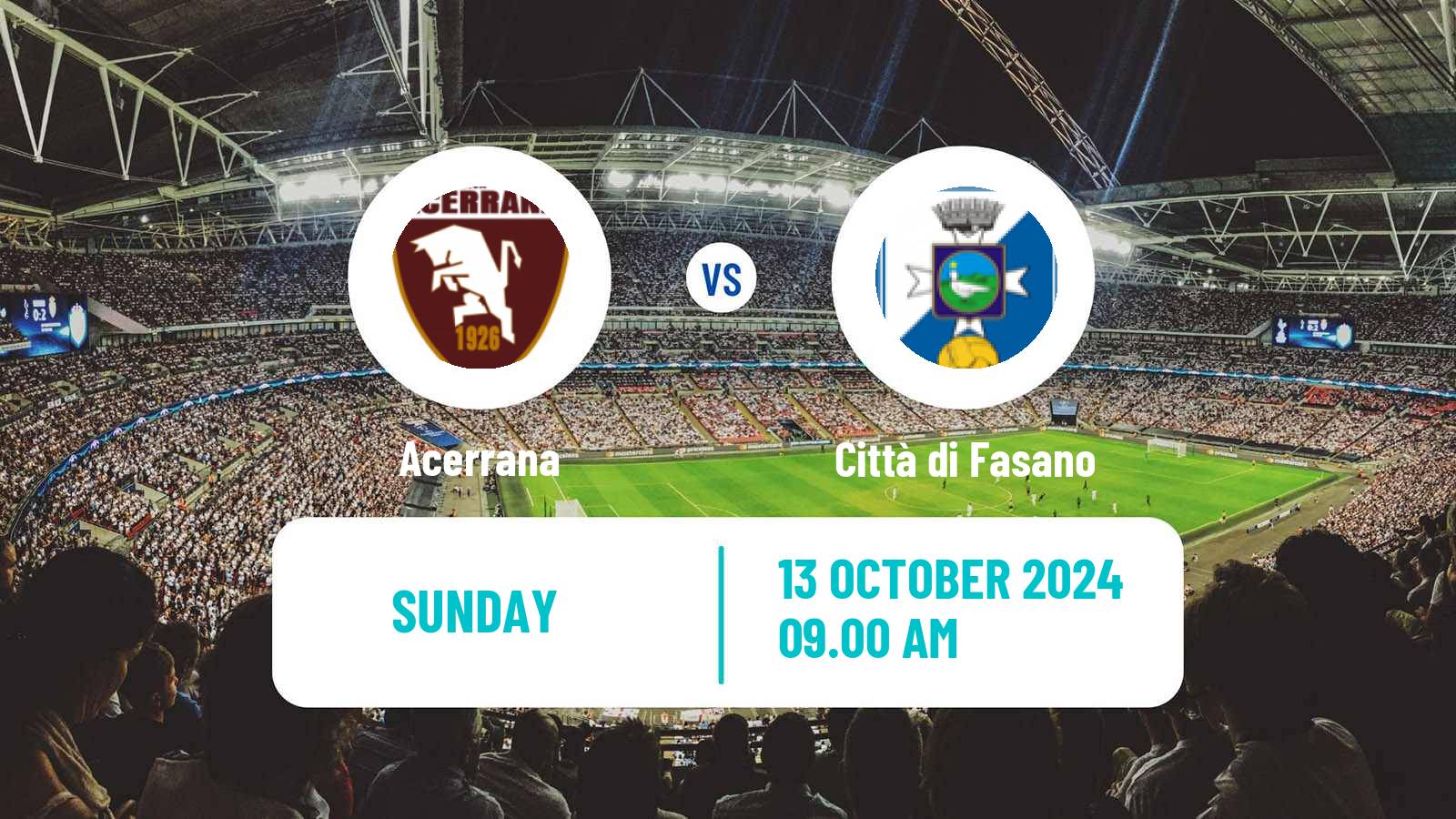 Soccer Italian Serie D - Group H Acerrana - Città di Fasano